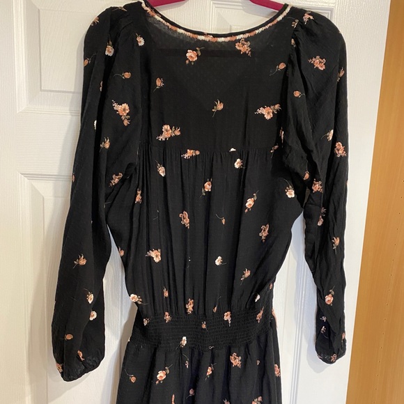 •2/$50• Lovestitch Boho Long Sleeve Floral Mini Dress - Picture 4 of 5